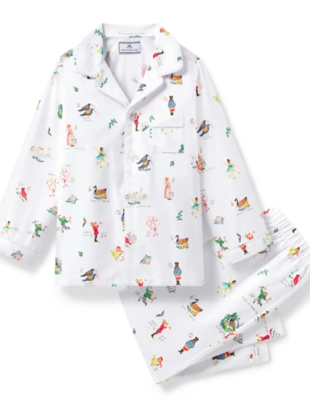 Petite Plume Kid's Twill Pajama Set in 12 Days of Christmas (Size: 4T) NWT